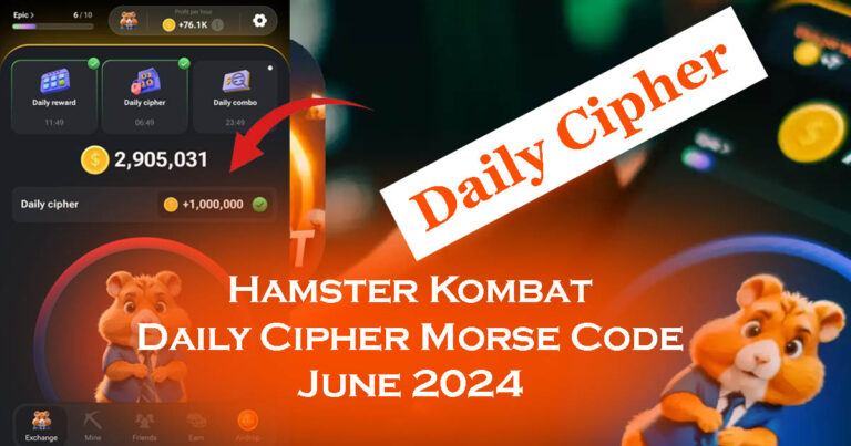 Hamster Kombat Daily Cipher Morse Code