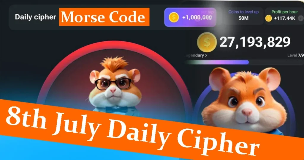 Hamster Kombat Daily Cipher Morse Code July 8